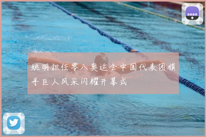 姚明担任零八奥运会中国代表团旗手巨人风采闪耀开幕式